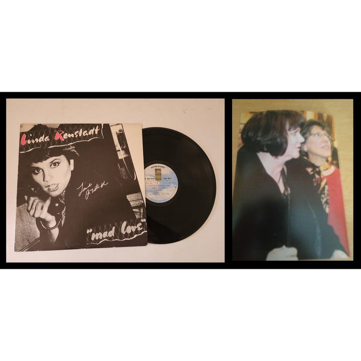 Linda Ronstadt Mad Love LP signed with proof