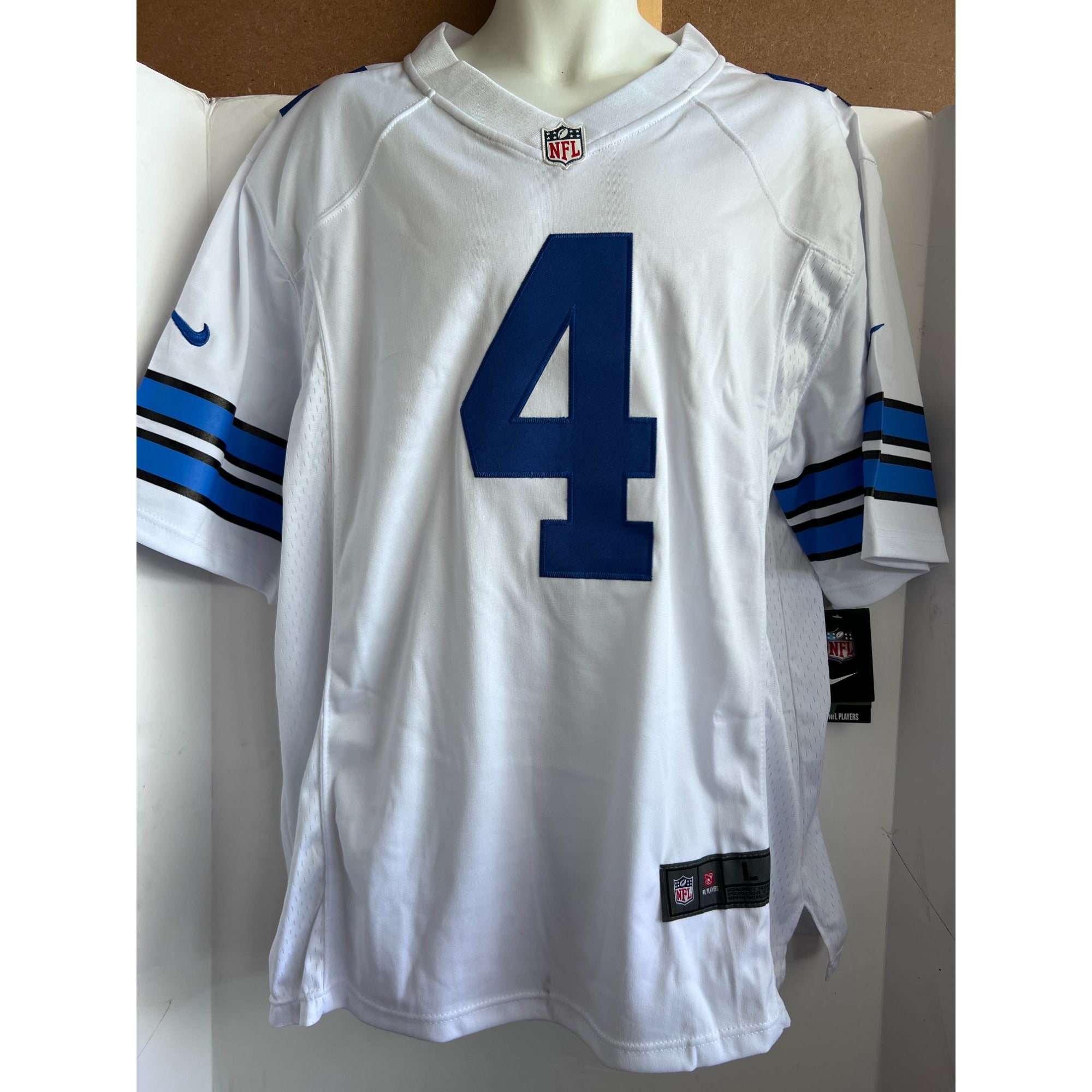 Dak Prescott Dallas Cowboys game model Nike size large jersey signed
