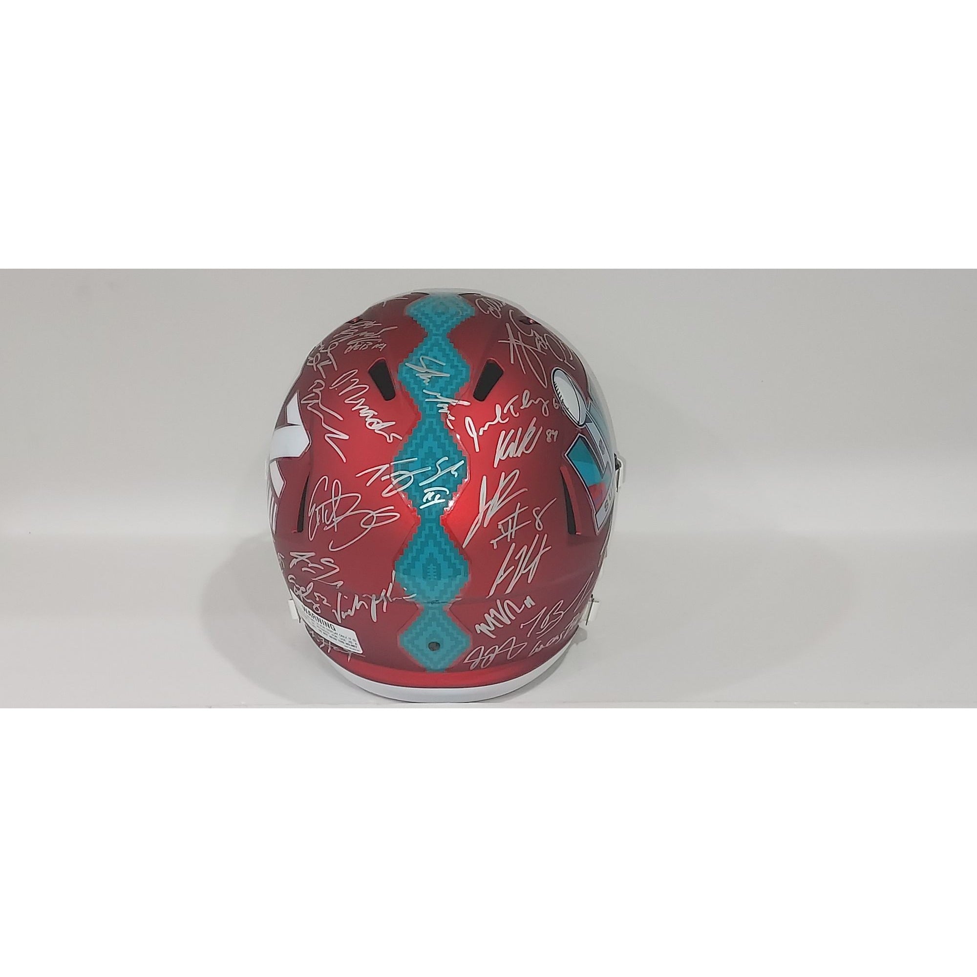 Jalen Hurts Philadelphia Eagles Super Bowl 57 Riddell team sign helmet with proof with free acrylic display case