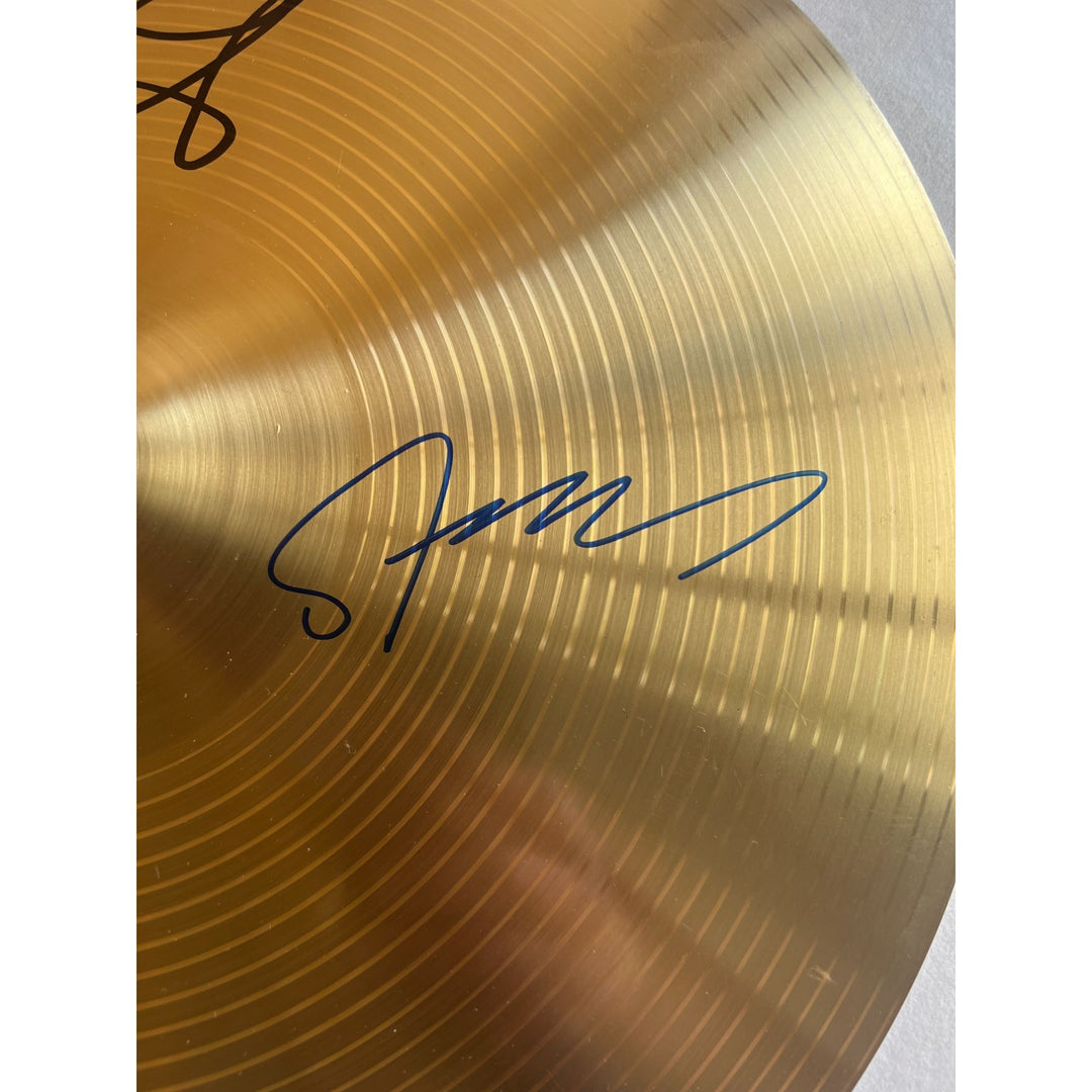 The Police Sting,  Andy Summers, Stewart Copeland 16inch cymbal signed with proof