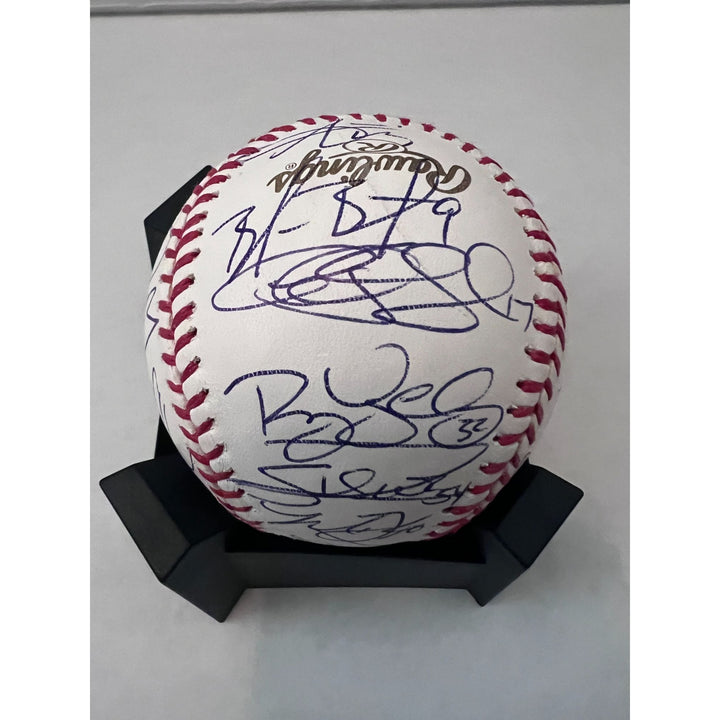 Buster Posey Madison Bumgarner Bruce Bochy 2012 San Francisco Giants World Champions team signed baseball with proof of