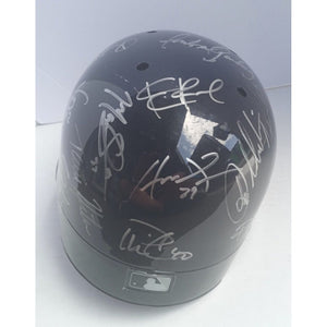 2014 Detroit Tigers Miguel Cabrera Justin Verlander team signed helmet