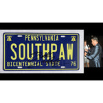 Load image into Gallery viewer, Sylvester Stallone Rocky Balboa original Southpaw licence plate signed with proof
