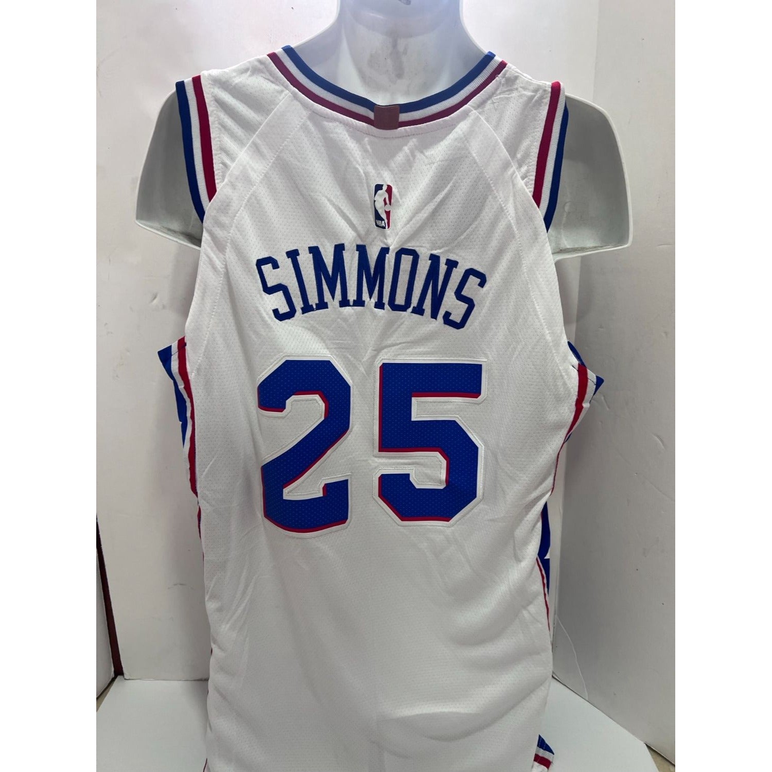 Philadelphia 76ers 2018- 2019 Joel embiid size 50 embroidered game model jersey signed