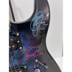 Load image into Gallery viewer, Till Lindemann, Richard Kruspe, Christian FLAKE Lorenz Rammstein band signed Stratocaster style electric guitar signed with proof
