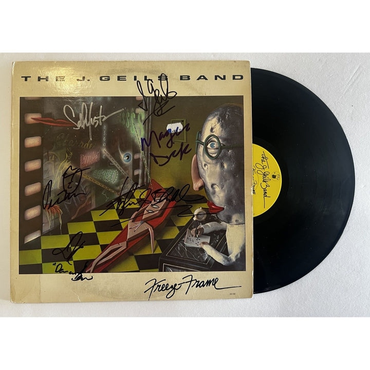 J Geils Band original LP Peter Wolf, Magic Dick, Seth Justman, Danny Klein and J. Geils signed with proof