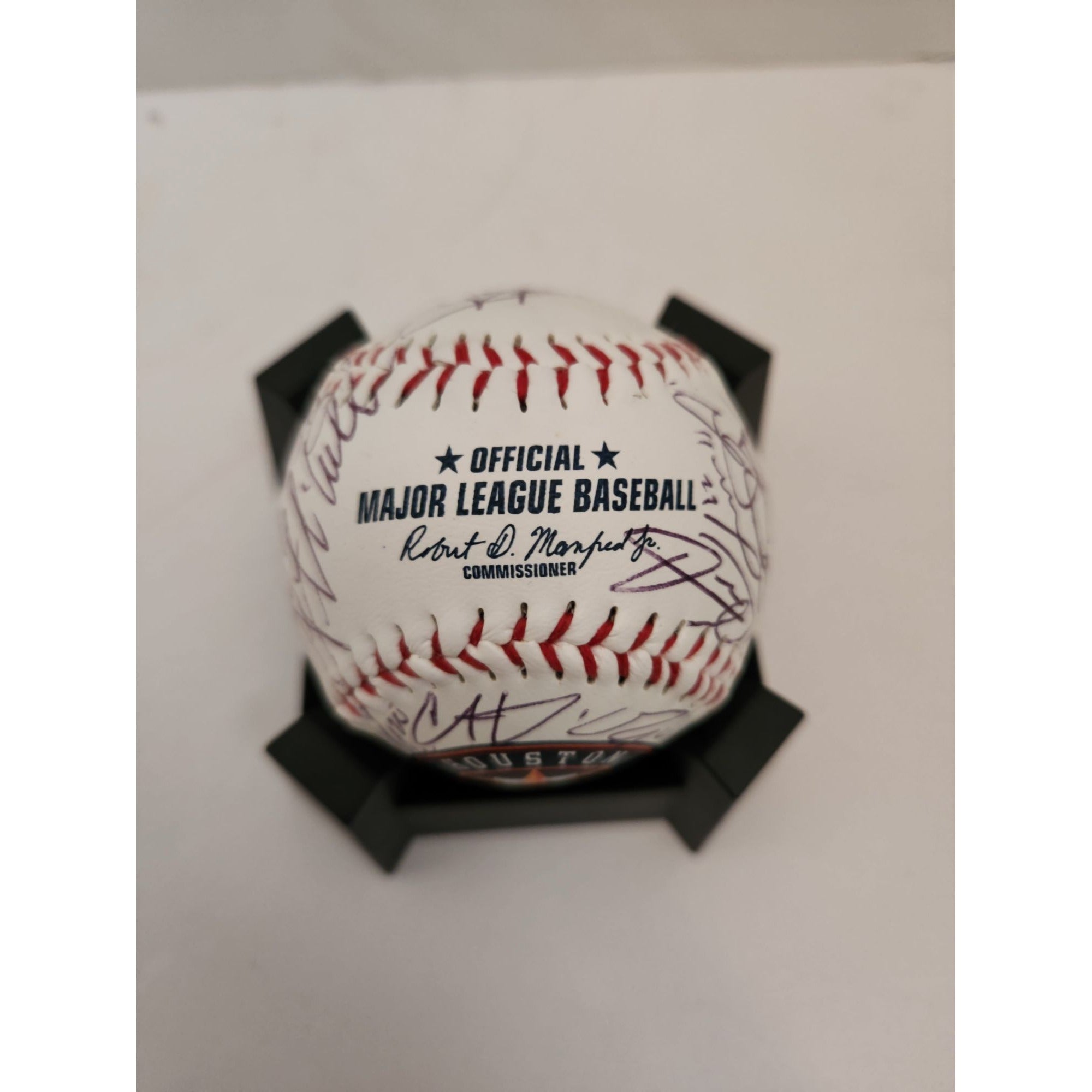 Houston Astros 2022 World Series champions team signed baseball with proof