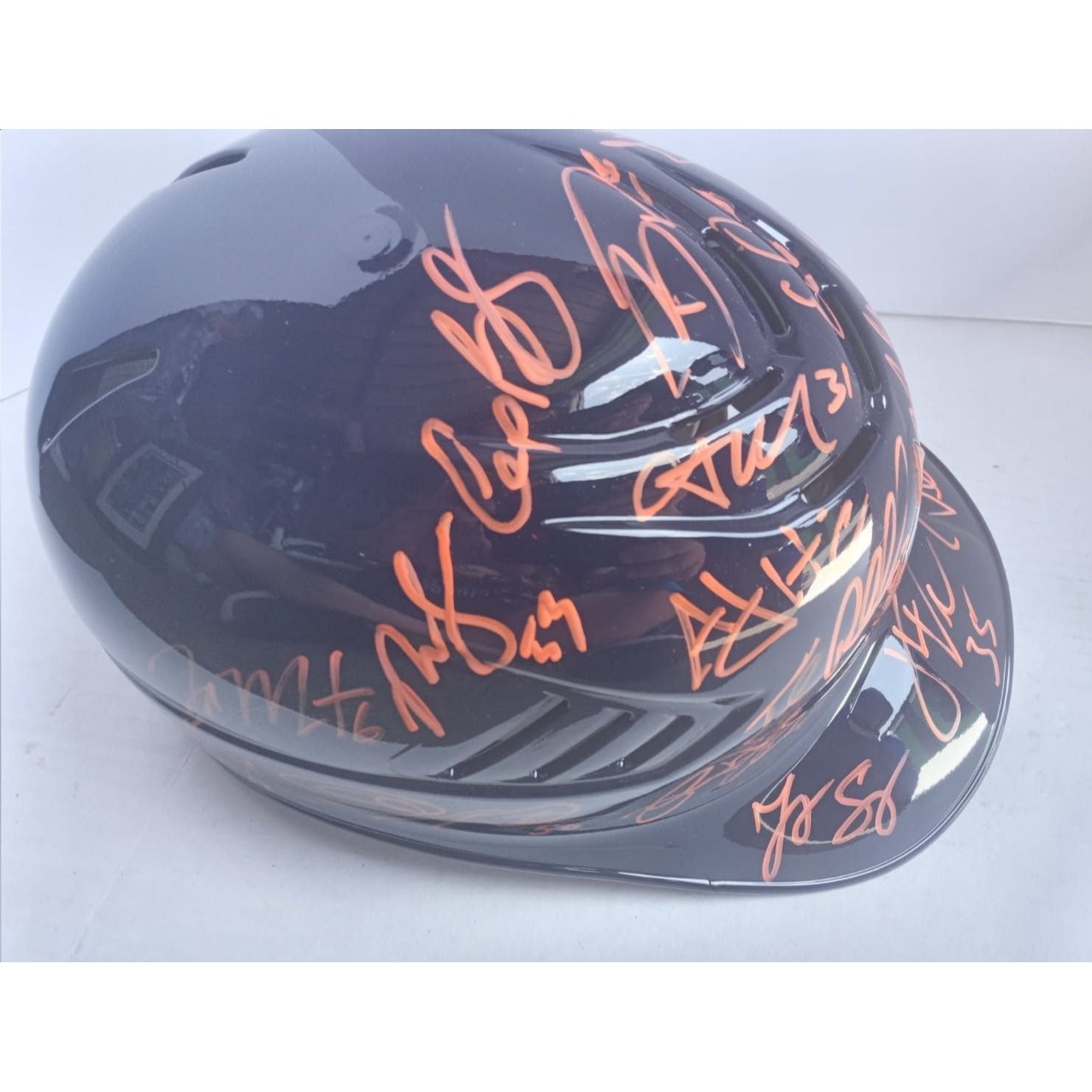 Houston Astros Jose Altuve Justin Verlander George Springer 2016 World Series champions team signed batting helmet