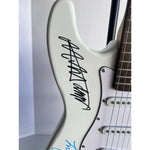 Load image into Gallery viewer, Bill Wyman Keith Richards Charlie Watts Ronnie Wood Mick Jagger full-size stratocaster electric guitar sign with proof
