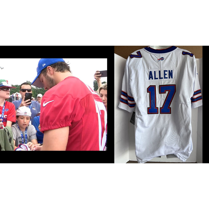 Josh Allen Buffalo Bills game model Nike large jersey signed with proof