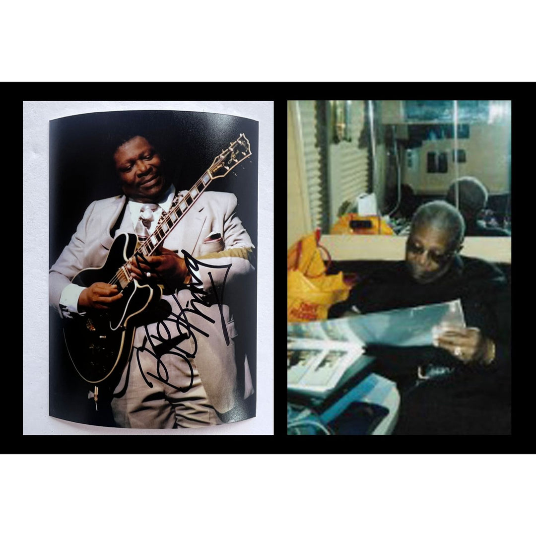 Riley BB King 5x7 photograph signed with proof