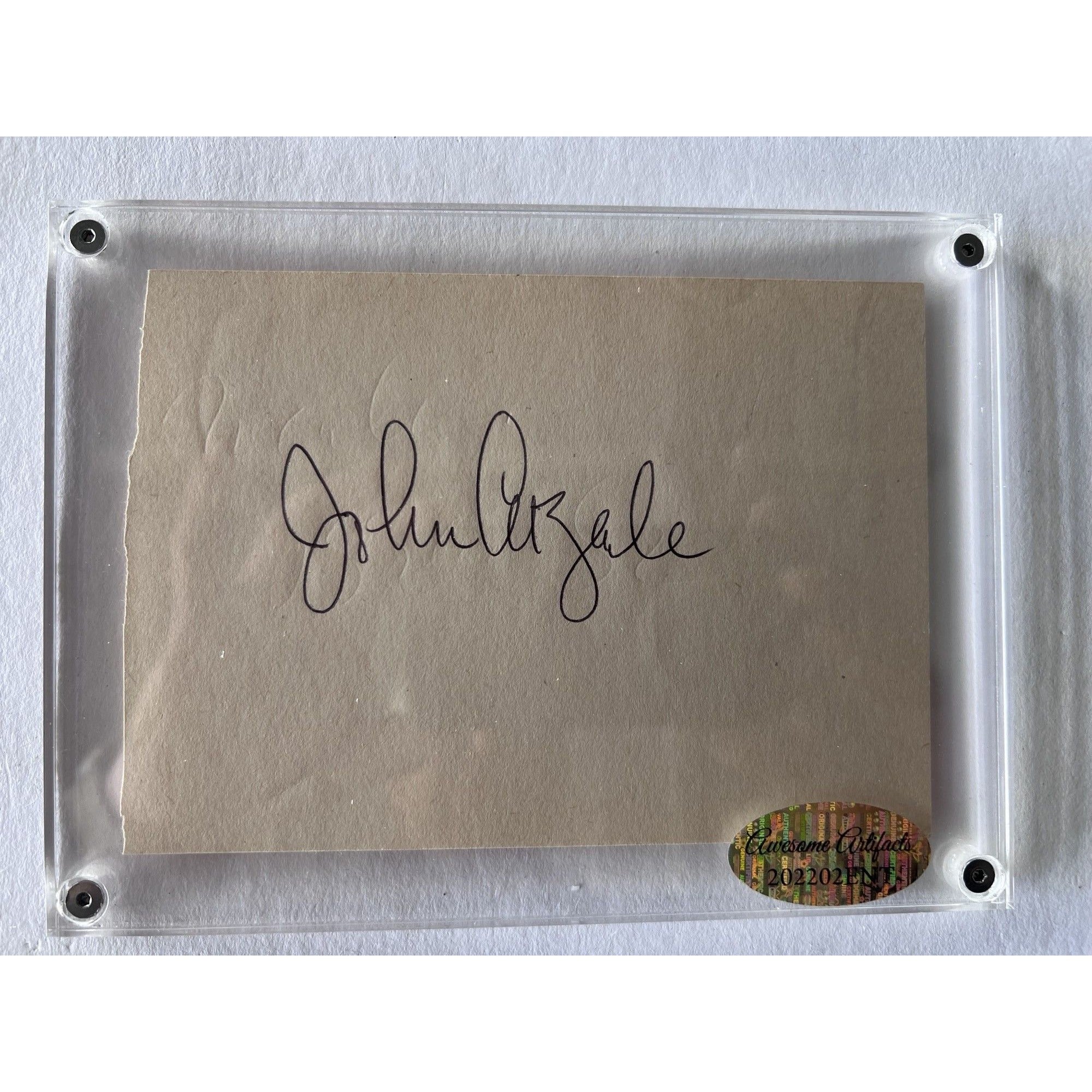 John Cazale "Fredo Corleone" The Godfather autograph book page signed