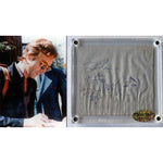 Load image into Gallery viewer, John Lennon The Beatles Co-Vocalist , Song Writer, and lead rhythm guitarist autograph book page signed with sketch &amp; proof
