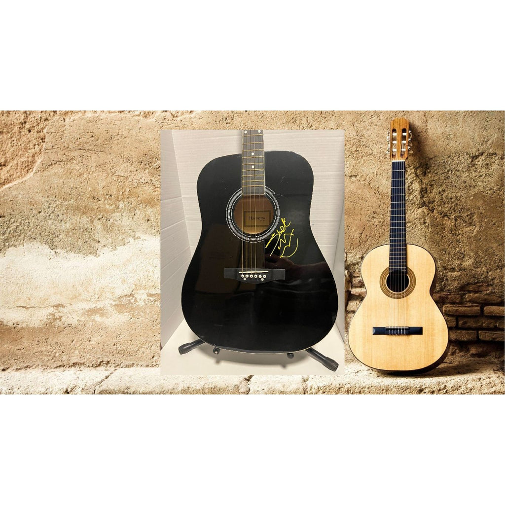 Shakira full size acoustic guitar signed with proof