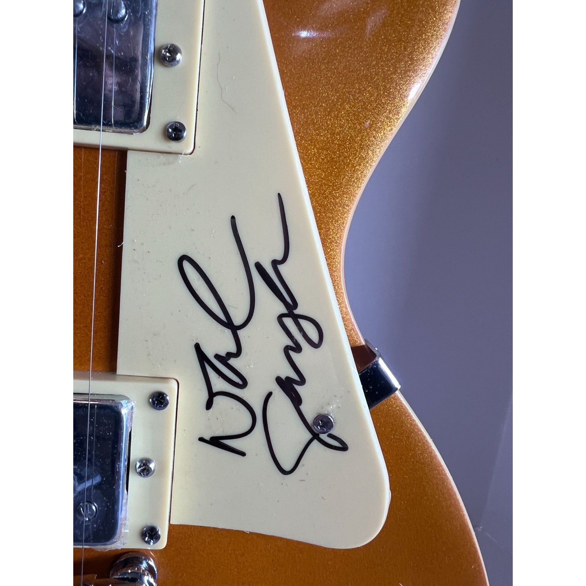 Def Leppard Joe Elliott Vivian Campbell Rick Savage Rick Allen Phil Collen les paul electric guitar signed with proof