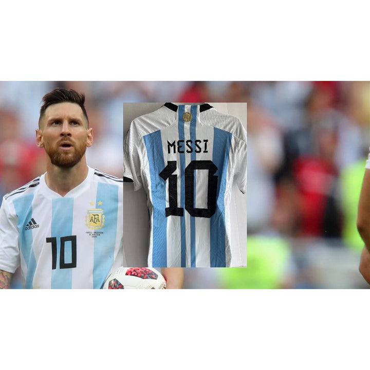 Lionel Messi Argentina jersey signed  with proof