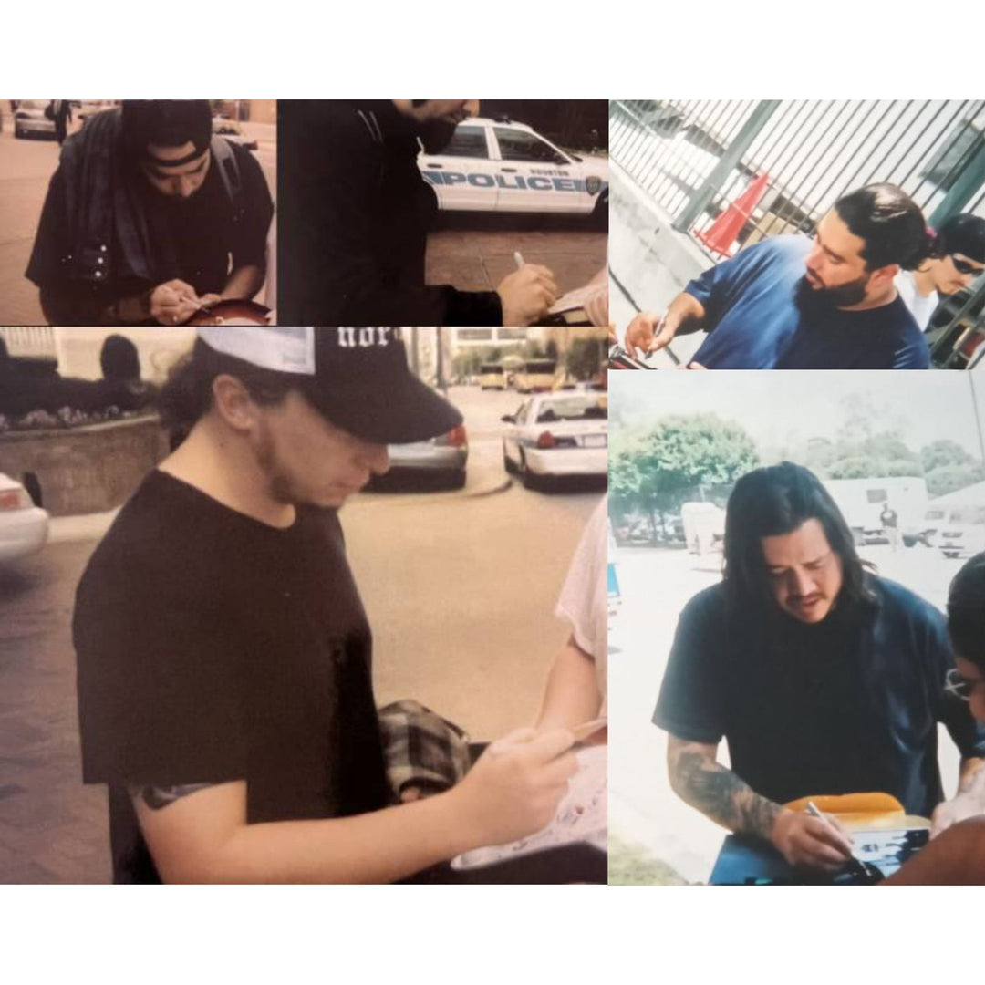 Deftones Chi Cheng Chino Moreno Stephen Carpenter Frank Delgado  authentic Fender telecaster full size electric guitar signed with proof