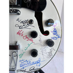 Load image into Gallery viewer, Blues an R&amp;B legends 28 signed in all Stevie Ray Vaughan Bill Withers Stevie Wonder Eric Clapton Hollow body electric guitar signed with pro
