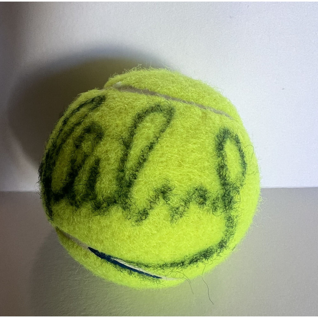 John McEnroe tennis ball signed with proof