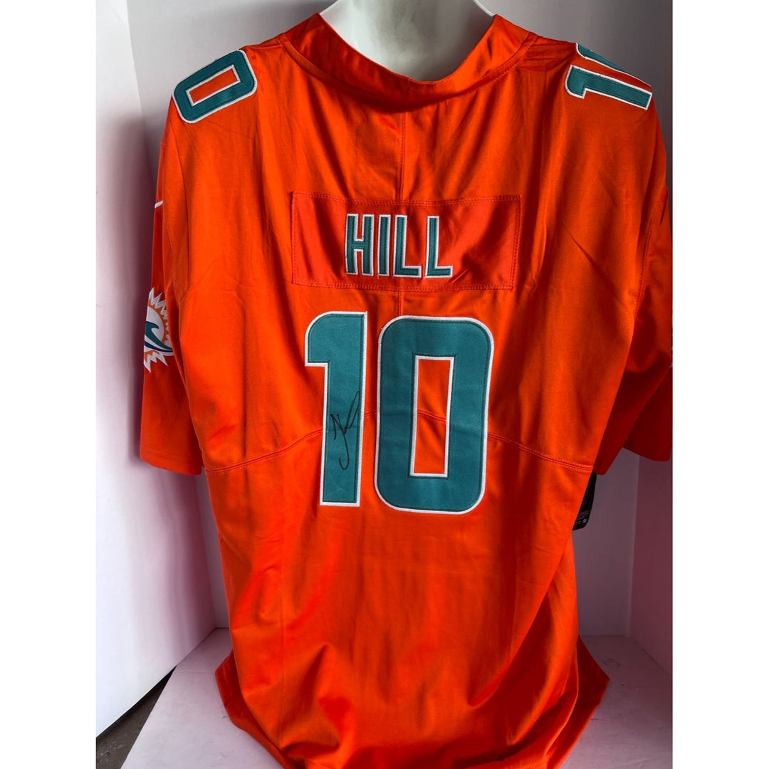 Tyreek Hill Miami Dolphins Nike size extra large game model jersey signed with proof