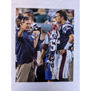 Bill Belichick Tom Brady New England Patriots 8x10 photo signed with proof