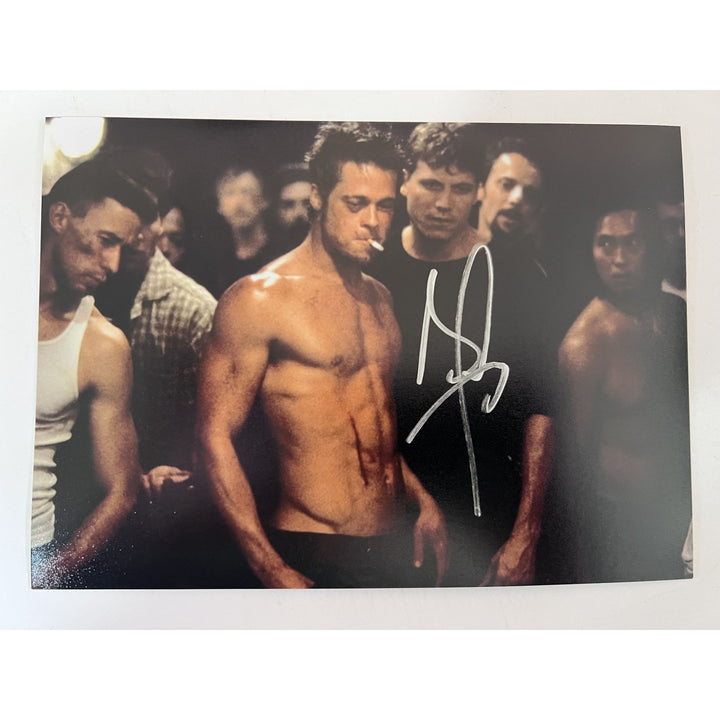 Brad Pitt "The Fight Game" 5x7 photo signed with proof