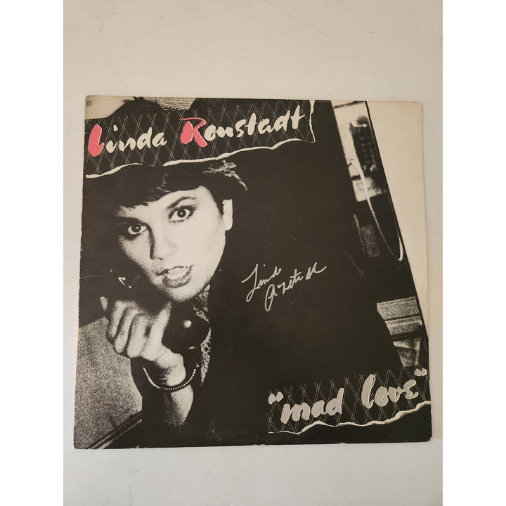 Linda Ronstadt Mad Love LP signed with proof