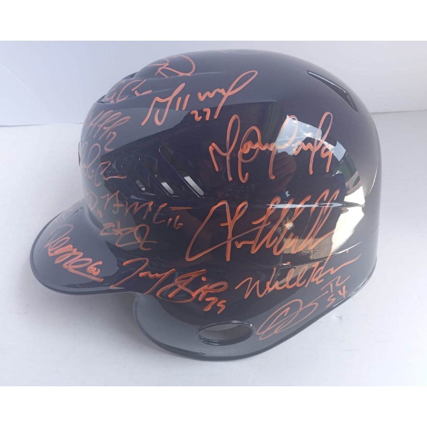 Houston Astros Jose Altuve Justin Verlander George Springer 2016 World Series champions team signed batting helmet