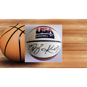 2008 USA basketball team signed Kobe Bryant LeBron James Dwyane Wade Chris Paul basketball sign with proof