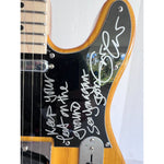 Load image into Gallery viewer, Keith Richards Eric Clapton Chuck Berry signed and inscribed Telecaster full size electric guitar signed with proof
