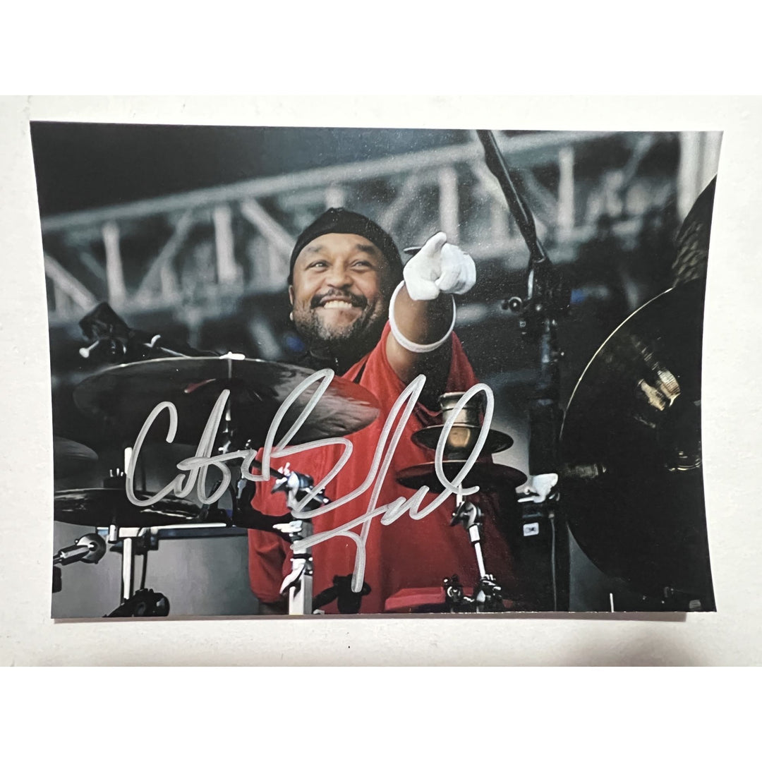 Carter Beauford legendary Dave Matthews Band drummer 5x7 photo signed with proof