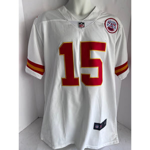 Patrick Mahomes Kansas City Chiefs game model jersey signed with proof