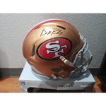 Load image into Gallery viewer, San Francisco 49ers Brock Purdy Riddell speed authentic game model helmet signed with proof
