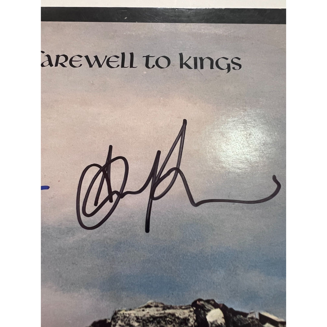 Rush Neil Peart Geddy Lee Alex Lifeson A Farewell to Kings lp signed with proof