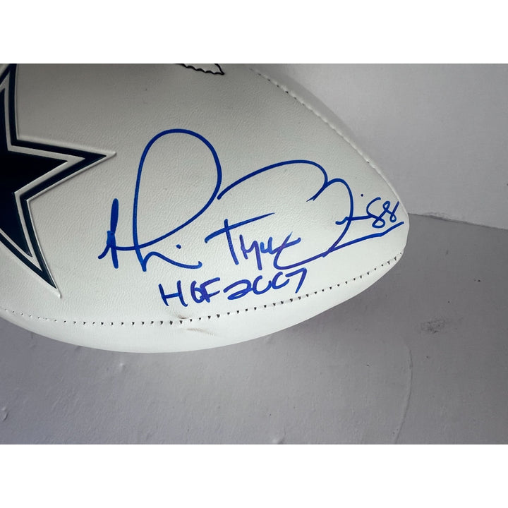 Dallas Cowboys Emmitt  Smith Troy Aikman Michael Irvin full size football signed with proof