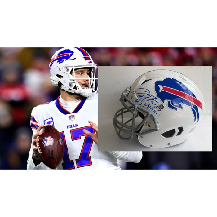 Josh Allen Buffalo Bills Riddell authentic full size helmet signed with proof