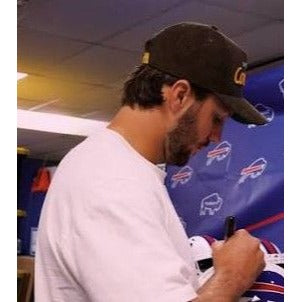 Josh Allen Buffalo Bills Riddell authentic full size helmet signed with proof.