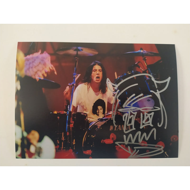 David Grohl Foo Fighters 5x7 photo signed with proof