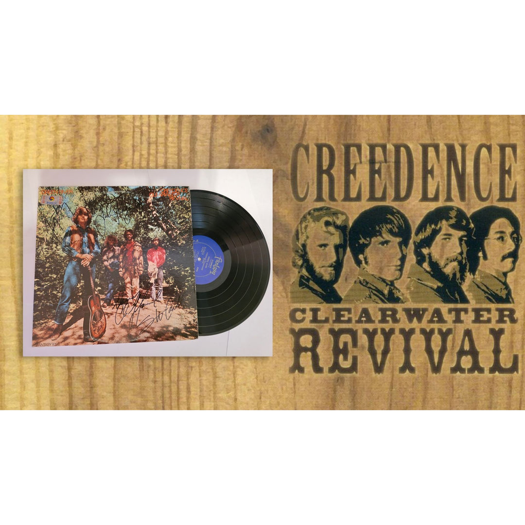 Creedence Clearwater Revival CCR "Green River" LP signed with proof.