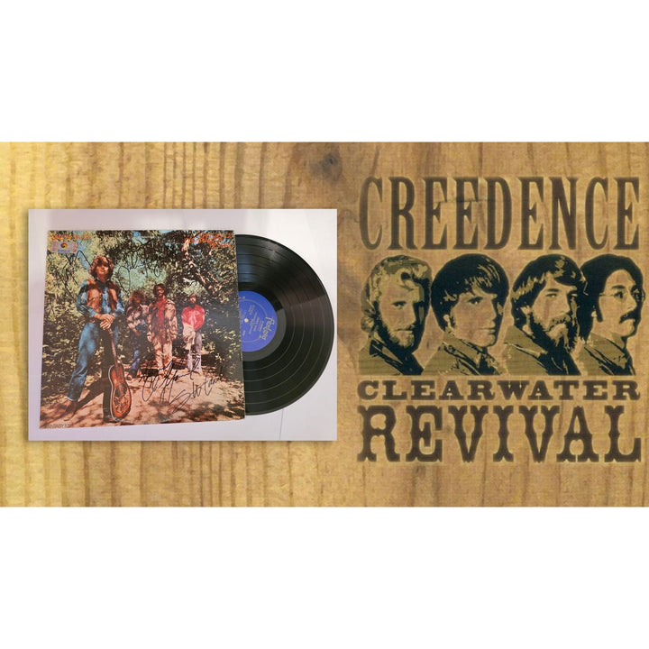 Creedence Clearwater Revival CCR "Green River" LP signed with proof.