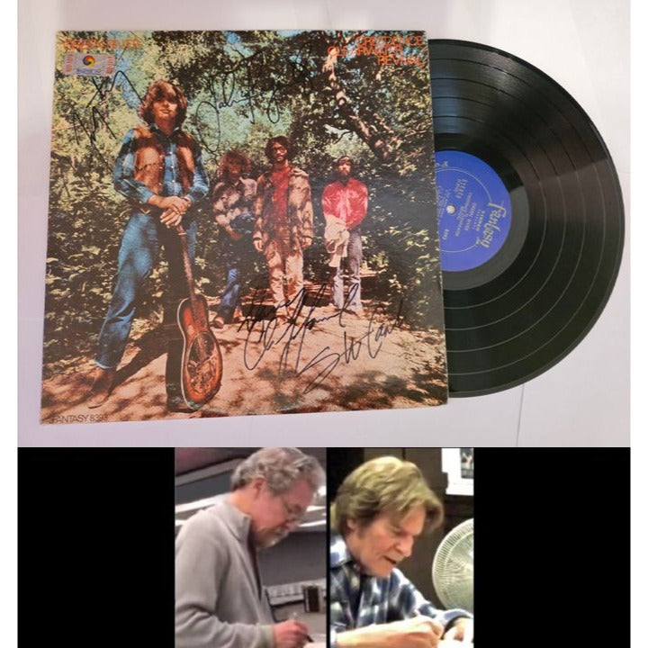 Creedence Clearwater Revival CCR "Green River" LP signed with proof.