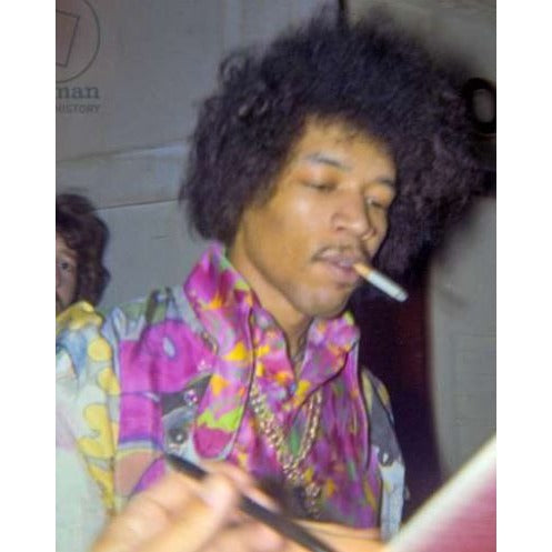 Jimi Hendrix original ticket from Filmore Theatre concert signed with proof
