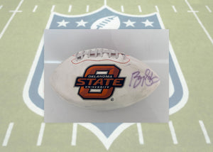 Oklahoma State Sooners Barry Sanders full size football signed