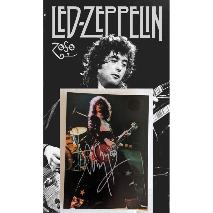 Jimmy Page 5x7 photo signed with proof