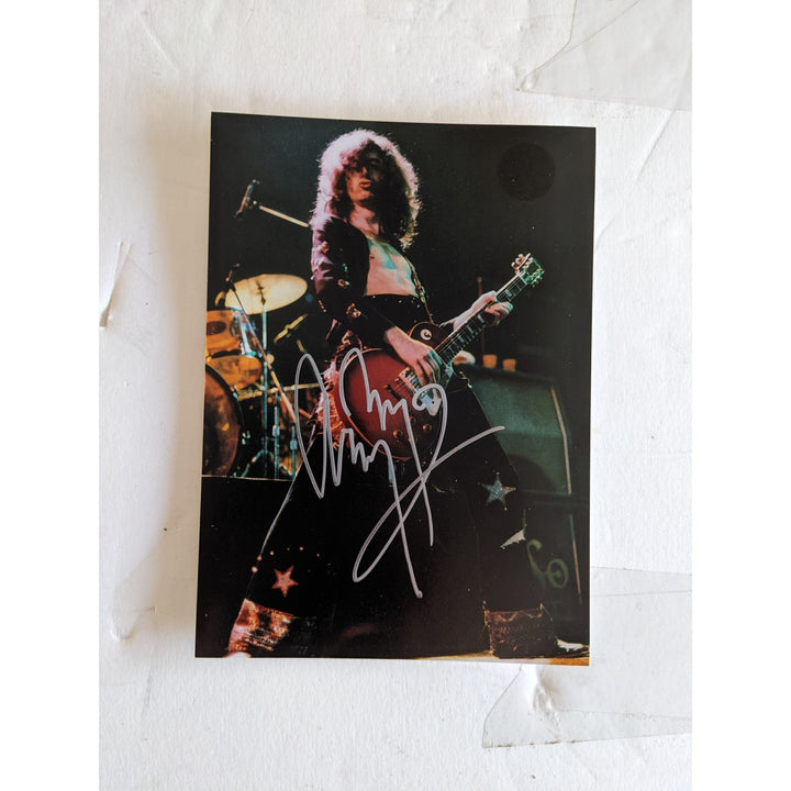 Jimmy Page 5x7 photo signed with proof