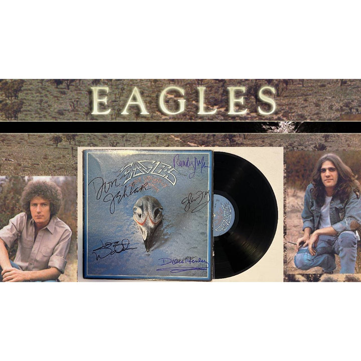 The Eagles Greatest Hits LP Glenn Frey Don Felder Don Henley Randy Meisner Joe Walsh signed with proof.