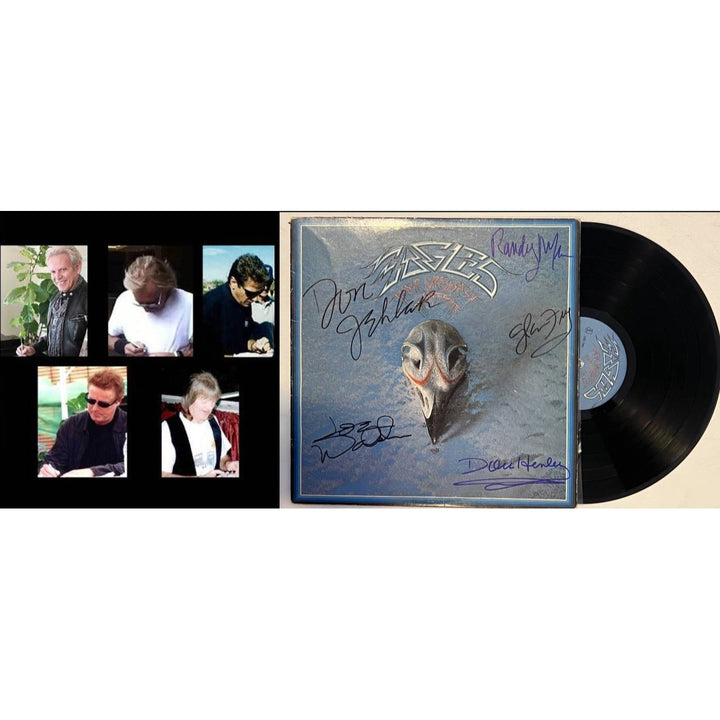 The Eagles Greatest Hits LP Glenn Frey Don Felder Don Henley Randy Meisner Joe Walsh signed with proof.