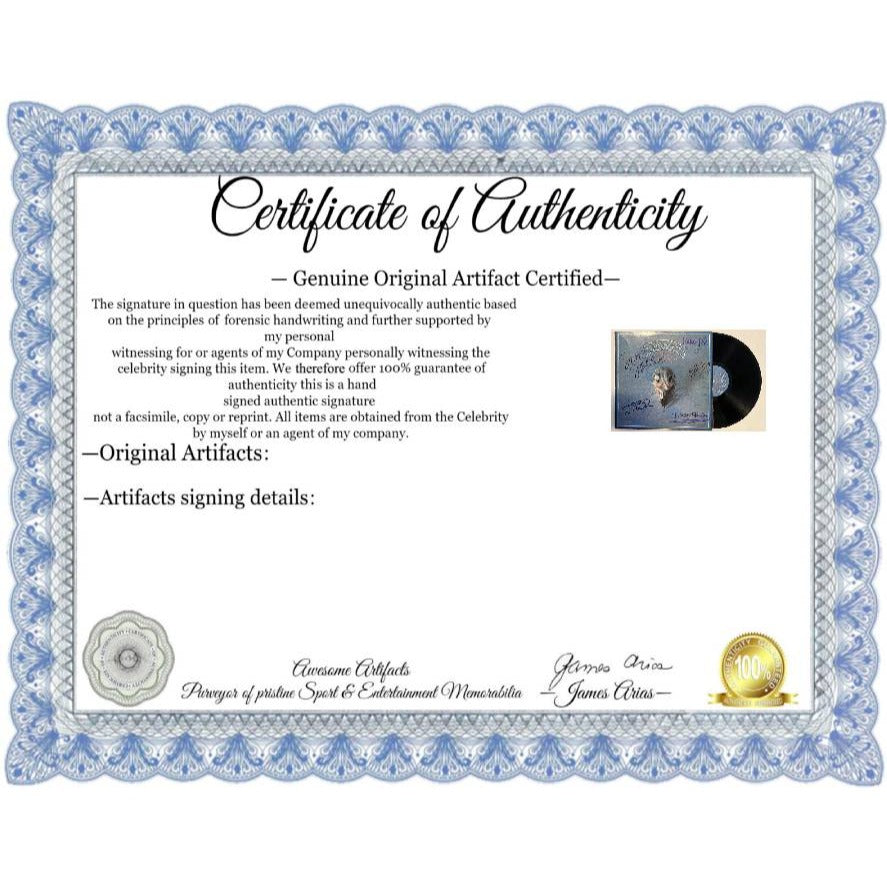 The Eagles Greatest Hits LP Glenn Frey Don Felder Don Henley Randy Meisner Joe Walsh signed with proof.