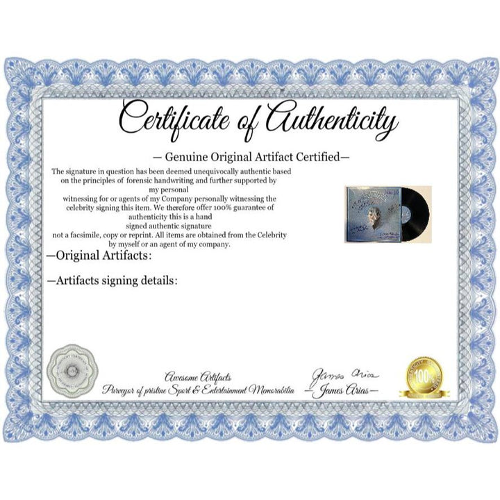 The Eagles Greatest Hits LP Glenn Frey Don Felder Don Henley Randy Meisner Joe Walsh signed with proof.