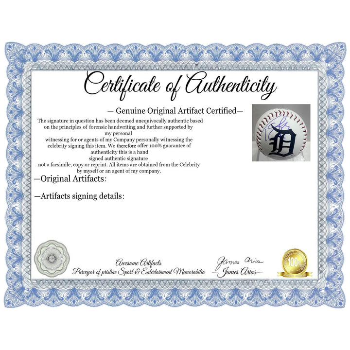 Detroit Tigers  Tarik Skubal and Spencer Torkelson Rawlings MLB baseball signed with proof.